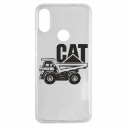 Чехол для Xiaomi Redmi Note 7 CAT logo and truck - PrintSalon