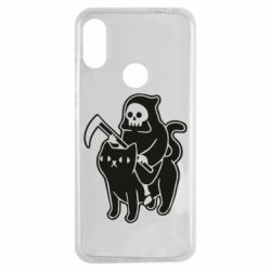 Чохол для Xiaomi Redmi Note 7 Death and cat - PrintSalon