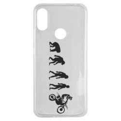 Чехол для Xiaomi Redmi Note 7 Эволюция мотоциклиста - PrintSalon