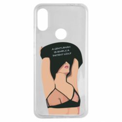 Чехол для Xiaomi Redmi Note 7 Gentleman Is Simply A Patient Wolf - PrintSalon