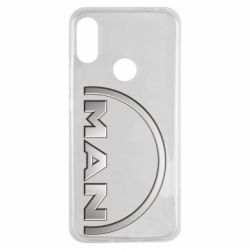 Чехол для Xiaomi Redmi Note 7 Man metallic logo - PrintSalon