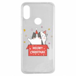Чехол для Xiaomi Redmi Note 7 Meowy Christmas ( present box ) - PrintSalon