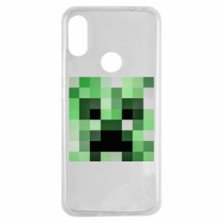 Чехол для Xiaomi Redmi Note 7 Minecraft minimalist Creeper