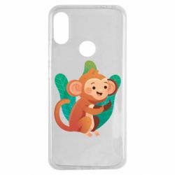 Чехол для Xiaomi Redmi Note 7 Monkey. Fuck You - PrintSalon