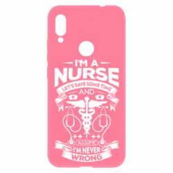 Чехол для Xiaomi Redmi Note 7 Nurse I'm Never Wrong - PrintSalon
