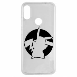 Чехол для Xiaomi Redmi Note 7 Pikachu silhouette - PrintSalon
