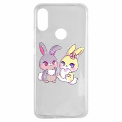Чехол для Xiaomi Redmi Note 7 Rabbits In Love - PrintSalon