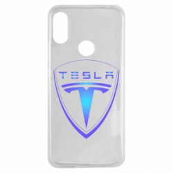 Чехол для Xiaomi Redmi Note 7 Tesla logo gradient - PrintSalon