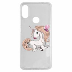 Чехол для Xiaomi Redmi Note 7 Unicorn with bow tie - PrintSalon