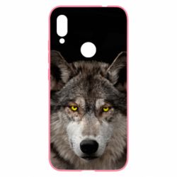 Чохол для Xiaomi Redmi Note 7 Wolf with yellow eyes - PrintSalon