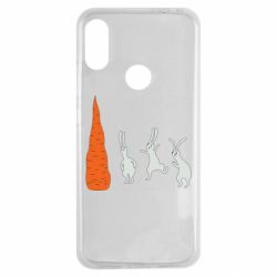 Чехол для Xiaomi Redmi Note 7 Зайцы возле морковки - PrintSalon