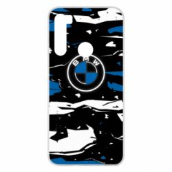 Чехол для Xiaomi Redmi Note 8 BMW logo and art background - PrintSalon