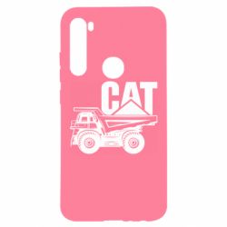 Чехол для Xiaomi Redmi Note 8 CAT logo and truck - PrintSalon