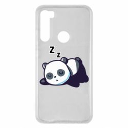 Чехол для Xiaomi Redmi Note 8 Cute panda sleeping - PrintSalon