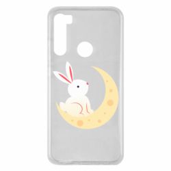 Чехол для Xiaomi Redmi Note 8 Cute rabbit on the moon - PrintSalon