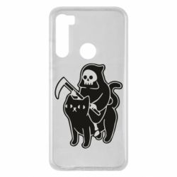 Чохол для Xiaomi Redmi Note 8 Death and cat - PrintSalon