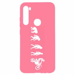 Чехол для Xiaomi Redmi Note 8 Эволюция мотоциклиста - PrintSalon