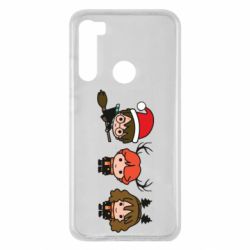 Чохол для Xiaomi Redmi Note 8 Гаррі Поттер та друзі новорічні - PrintSalon