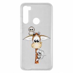 Чехол для Xiaomi Redmi Note 8 Giraffe Owl and Mouse - PrintSalon
