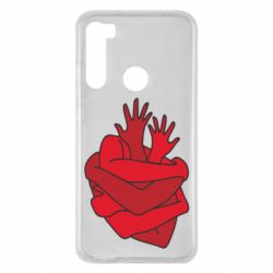 Чехол для Xiaomi Redmi Note 8 Heart out of hands - PrintSalon