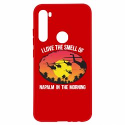 Чехол для Xiaomi Redmi Note 8 I love the smell napalm, in the morning - PrintSalon