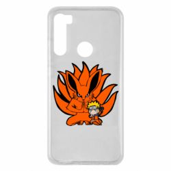 Чехол для Xiaomi Redmi Note 8 Kurama And Naruto-PrintSalon Чехол для Xiaomi Redmi Note 8 Kurama And Naruto