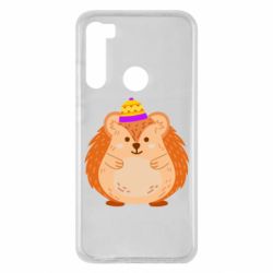 Чехол для Xiaomi Redmi Note 8 Little hedgehog in a hat - PrintSalon