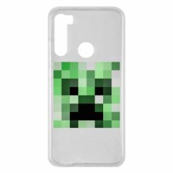 Чехол для Xiaomi Redmi Note 8 Minecraft minimalist Creeper - PrintSalon
