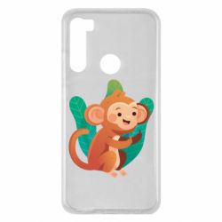 Чехол для Xiaomi Redmi Note 8 Monkey. Fuck You - PrintSalon