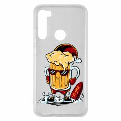 Чехол для Xiaomi Redmi Note 8 New Year's beer - PrintSalon