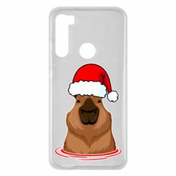 Чехол для Xiaomi Redmi Note 8 Новогодняя капибара - PrintSalon