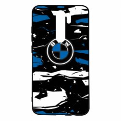 Чехол для Xiaomi Redmi Note 8 Pro BMW logo and art background