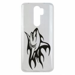 Чехол для Xiaomi Redmi Note 8 Pro Flaming shark - PrintSalon
