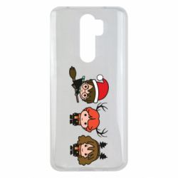 Чохол для Xiaomi Redmi Note 8 Pro Гаррі Поттер та друзі новорічні - PrintSalon