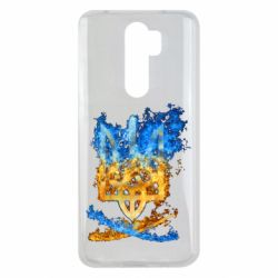 Чехол для Xiaomi Redmi Note 8 Pro Горящий гербу Украины - PrintSalon