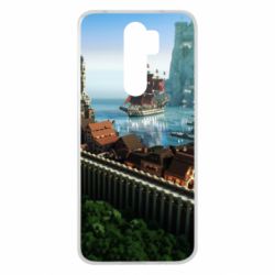 Чехол для Xiaomi Redmi Note 8 Pro Minecraft beautiful town - PrintSalon