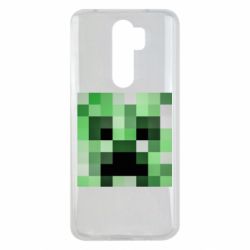 Чехол для Xiaomi Redmi Note 8 Pro Minecraft minimalist Creeper - PrintSalon