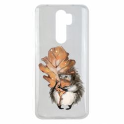 Чехол для Xiaomi Redmi Note 8 Pro Осенний ежик - PrintSalon