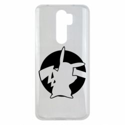 Чехол для Xiaomi Redmi Note 8 Pro Pikachu silhouette - PrintSalon