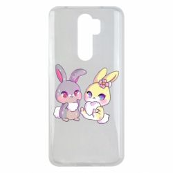 Чехол для Xiaomi Redmi Note 8 Pro Rabbits In Love - PrintSalon