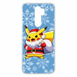 Чохол для Xiaomi Redmi Note 8 Pro Santa Claus Pikachu - PrintSalon