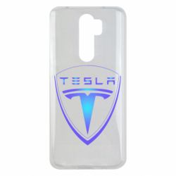 Чехол для Xiaomi Redmi Note 8 Pro Tesla logo gradient - PrintSalon