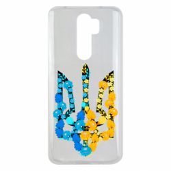Чохол для Xiaomi Redmi Note 8 Pro Тризуб квіти Україна - PrintSalon