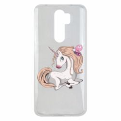 Чехол для Xiaomi Redmi Note 8 Pro Unicorn with bow tie - PrintSalon