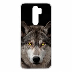 Чохол для Xiaomi Redmi Note 8 Pro Wolf with yellow eyes - PrintSalon