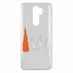 Чохол для Xiaomi Redmi Note 8 Pro Зайці біля морквини