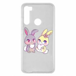 Чехол для Xiaomi Redmi Note 8 Rabbits In Love - PrintSalon