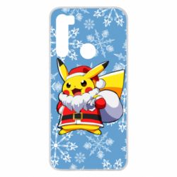 Чохол для Xiaomi Redmi Note 8 Santa Claus Pikachu - PrintSalon