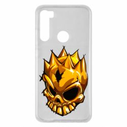 Чехол для Xiaomi Redmi Note 8 Standoff - Gold Skull - PrintSalon