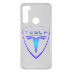 Чехол для Xiaomi Redmi Note 8 Tesla logo gradient - PrintSalon